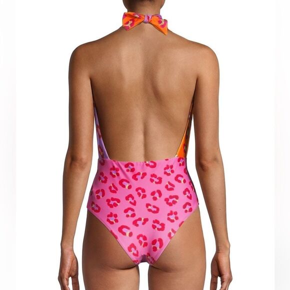 FARM Rio Maxi Leopard Patch Front One-Piece Swimsuit - Picture 4 of 4